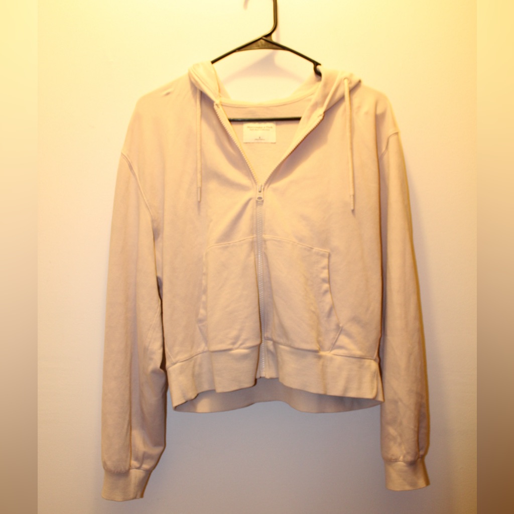 Abercrombie & Fitch Light Pink Zip-Up Jacket